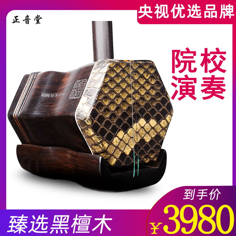 Zhengsoundtang Erhu musical instrument Black Honolulu Professional playing Collection Appraisal Exam Handmade Huqin Suzhou Manufacturer Direct