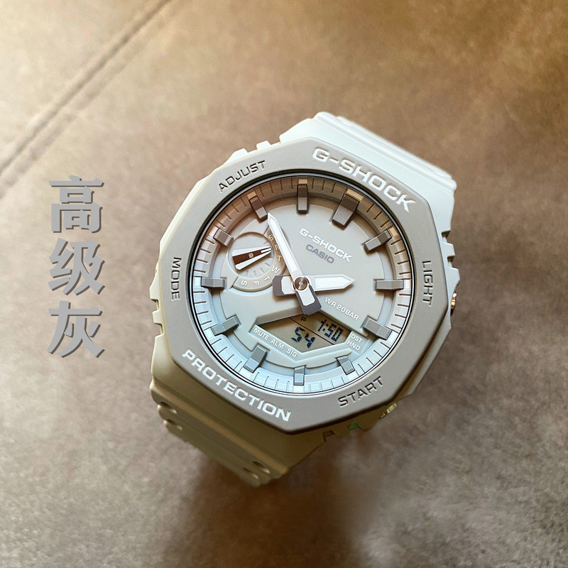 Casio Octagonal Farmhouse Oak Carbon Fiber Gray Watch Ga-2110Et-2A/8A 2100Ske 7A7