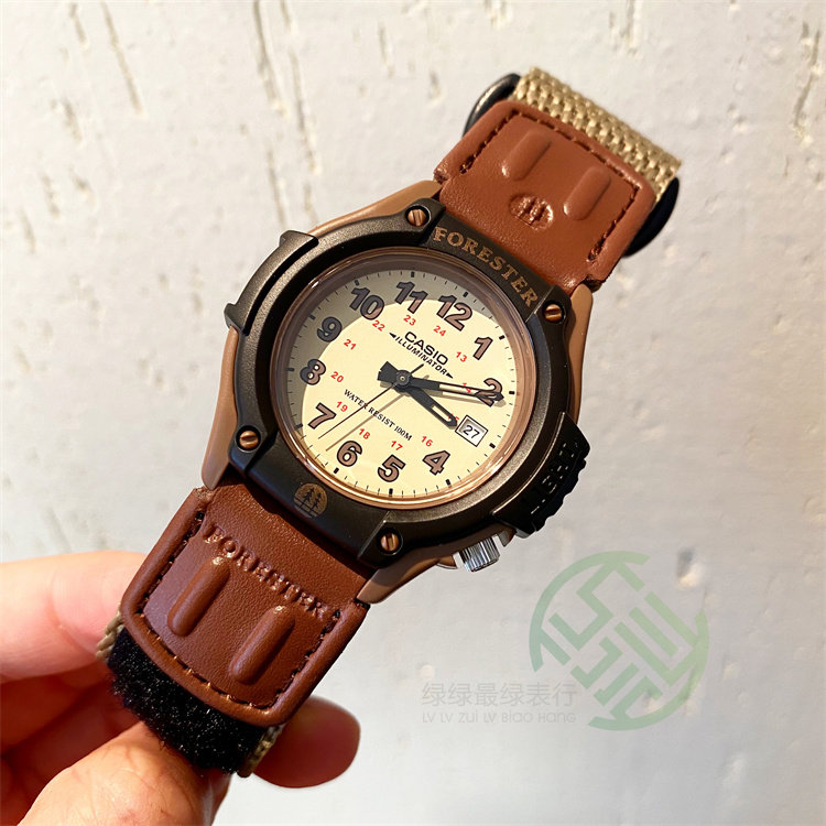 Япония и Южная Корея часы casio卡西欧ft-500wc-5b aw-80v-5b 森林人复古帆布时尚运动手表