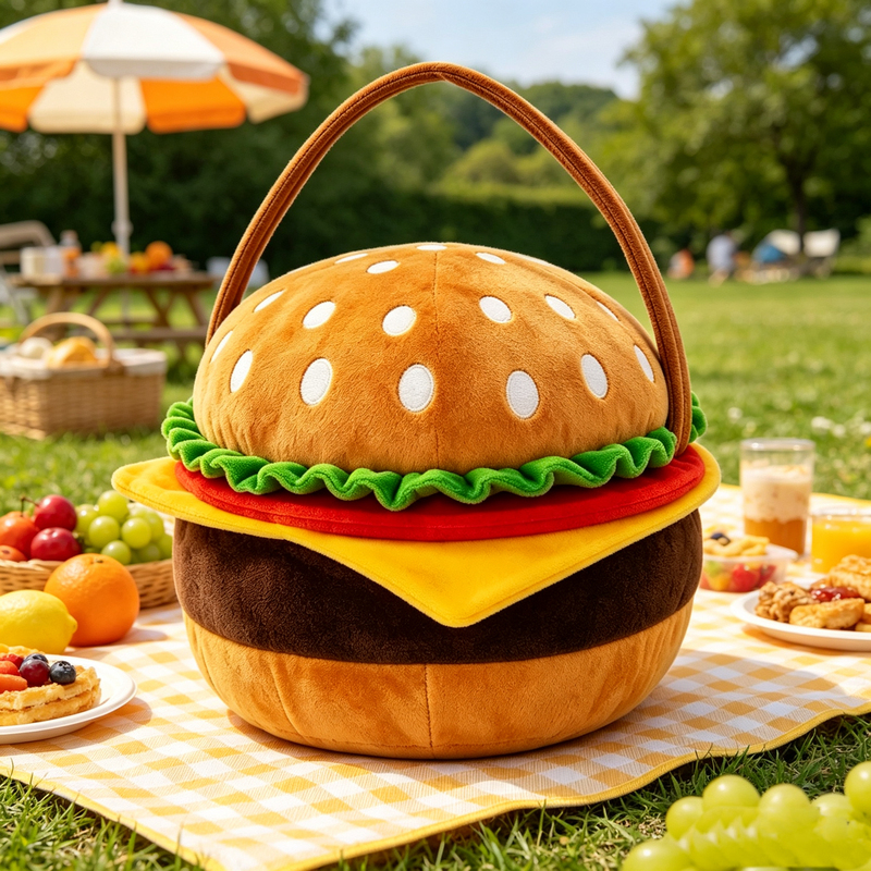 Unicorn Hamburger-Shaped Storage Basket, Portable Gift Box, Cute Cartoon Wedding and Birthday Gift Box, Hamburger Unicorn Hamburger-Shaped Storage Basket, Portable Gift Box, Cute Cartoon Wedding and Birthday Gift Box, Hamburger