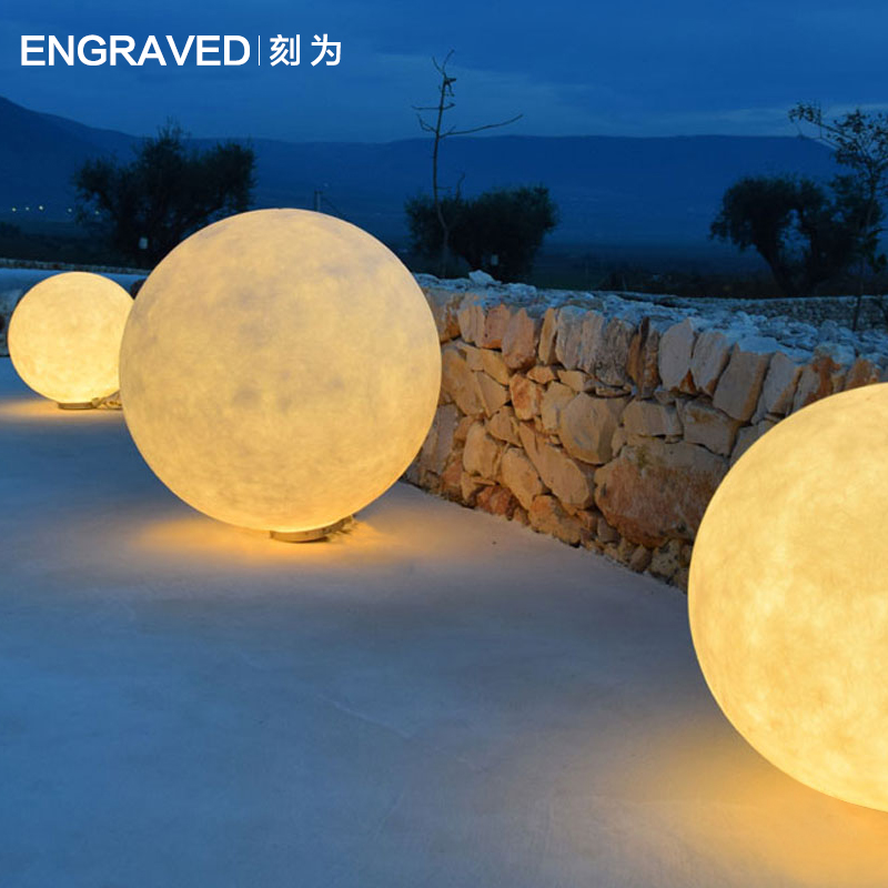 Outdoor waterproof lawn light moon light moon light Moon Light Garden Villa light spherical light grass light simple outdoor light