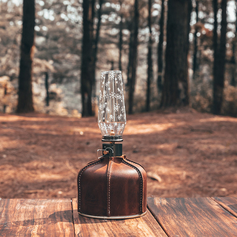 Three Small Donkeys Outdoor Camping Retro Gas Lamp Tent Glass Coal Oil Lamp Camp Field Atmosphere Camping Light Suit