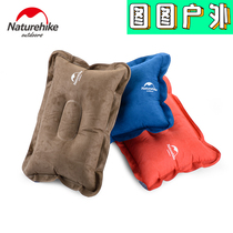 NH Hustle outdoor travel inflatable pillow thickened aircraft portable air cushion air cushion Air sleeping pillow lunch rest cushion waist pillow