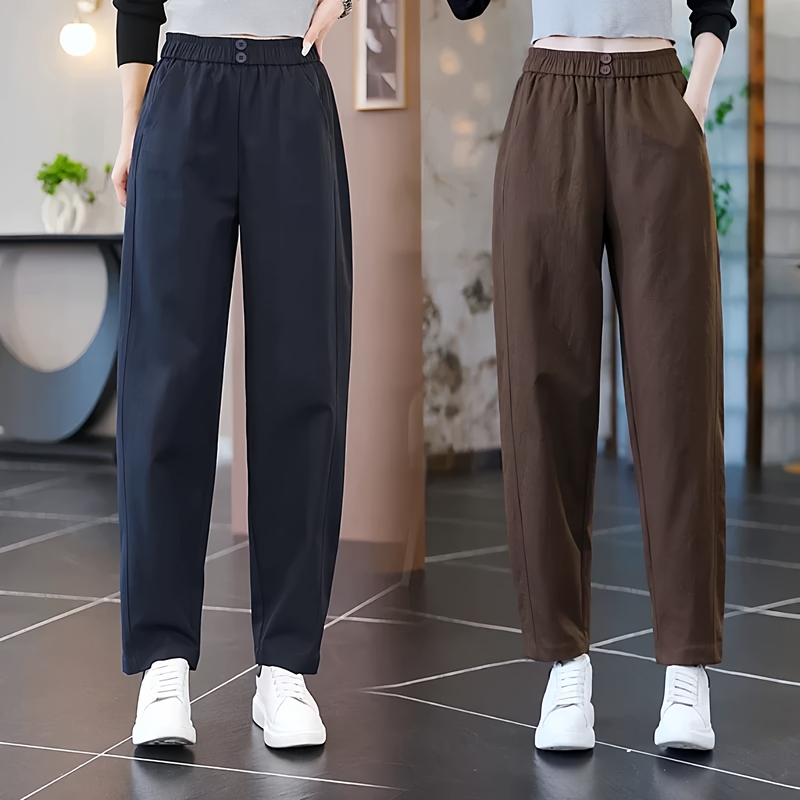 2026 Spring and Autumn New High-Waisted Slimming Petite Versatile Tapered Pants with Drape, Cropped Casual Pants for Women 2026 Spring and Autumn New High-Waisted Slimming Petite Versatile Tapered Pants with Drape, Cropped Casual Pants for Women