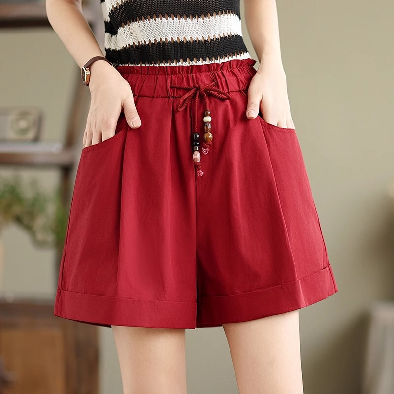 Women's Summer Thin A-Line Bloomers Shorts, 2026 New Popular Casual Wide-Leg Pants