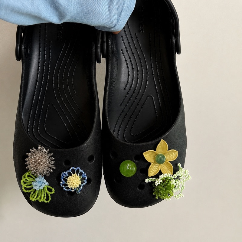 Ballet Shoes, Clogs, Shoe Accessories, DIY Shoe Charms, Decorative Accessories, Compatible with Crocs