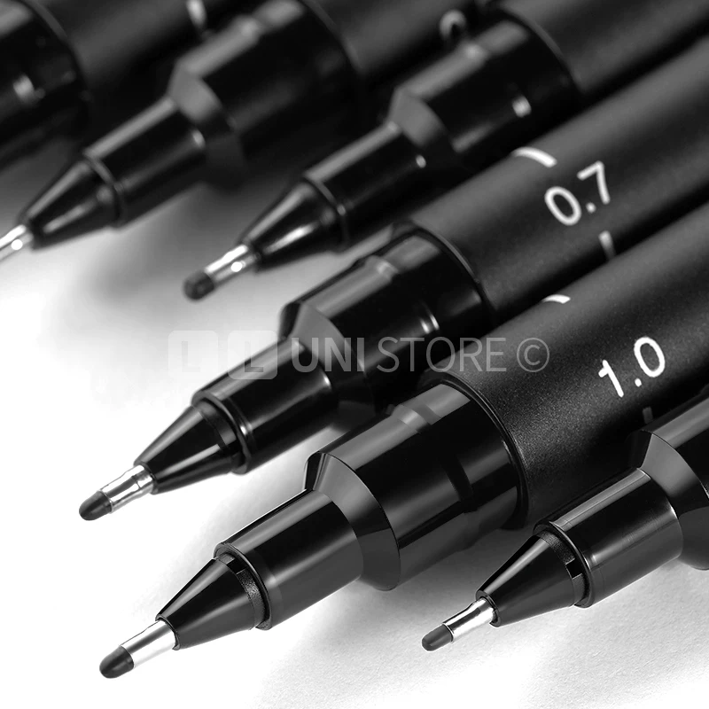 Mitsubishi Imported Genuine UNI PIN-200 Никакая: игольчатая ручка Комикс дизайн ручка для набросков, перьевые чертежи, крючковая ручка для рисования, красная 0.1 0.2 серый Флагманский магазин Mitsubishi