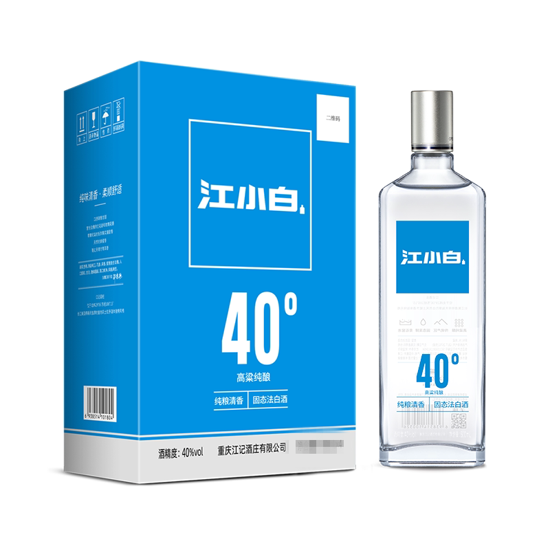 江小白白酒40度500ml*6瓶装整箱粮食酒清香型高粱酒小曲酒小酌酒评价