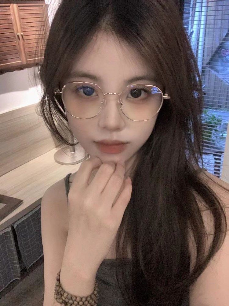 Retro Gold Wire Plain Eyeglasses for Women, Professional Online Prescription Lenses for Astigmatism, Blue Light Blocking Eyeglass Frames for Men