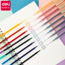  Deli 33160 0 5 Full needle tube pen marking key hand account small fresh simple color gel pen set