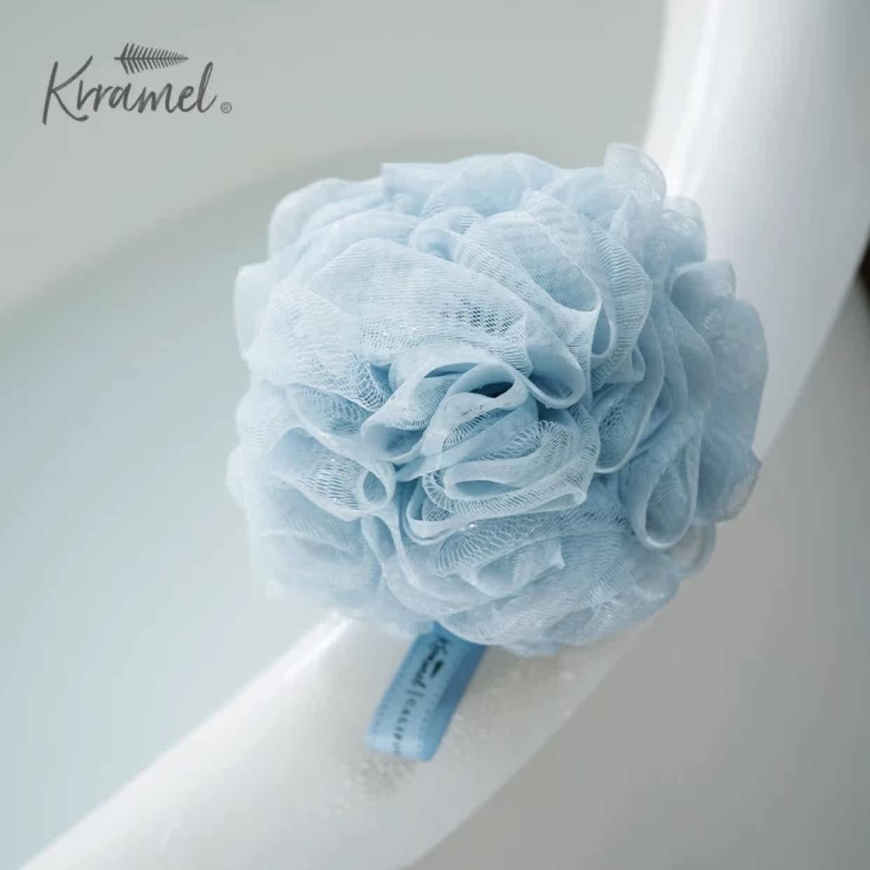 Hot sale KRRAMEL tree bathing cherry blossom bath flower lady cute super soft big bath ball high-end not easy to disperse bath ball
