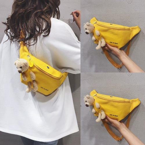 Шоппер, детская сумка, сумка через плечо, нагрудная сумка для отдыха, поясная сумка, с медвежатами, городской стиль