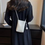 Демисезонная сумка через плечо, кошелек, розовая универсальная маленькая небольшая сумка, изысканный стиль, осенняя