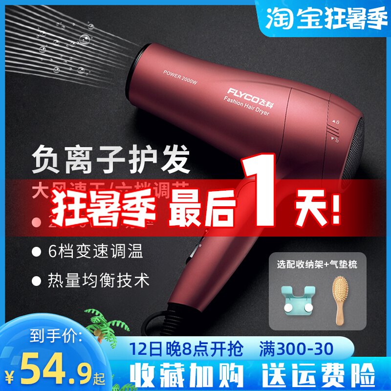 Flying Coke Hairdryer Home High power 2000W speed dry without injury Thermostatic Hair Dryer Negative Hair hair dryer