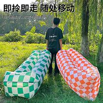 Sleeping bag Internet celebrity inflatable sofa bed single lounge chair lazy portable lunch break music festival picnic camping inflatable