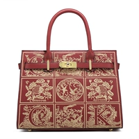 Бордовый, с вышивкой, подарок на день рождения