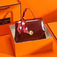 Красная желтая подарочная коробка, подарок на день рождения