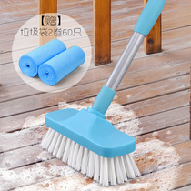 Sen long-handled retractable bristle floor brush Bathroom tile gap Bathroom floor cleaning Floor cleaning brush cleaning