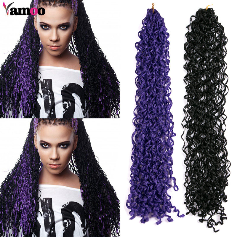 Shake the sound with net red curved braid wig dirty braid bubble face head thin three braid 3 braid African braid black curly hair