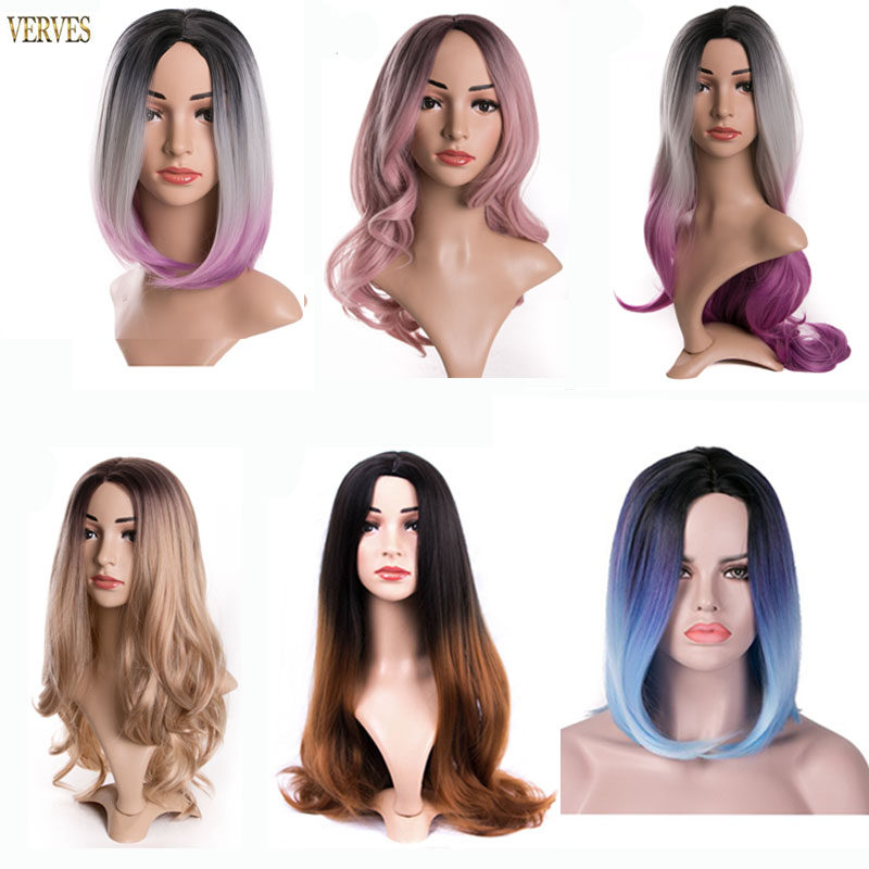 Wig woman with long curly hair bobo head short hair net red cos cartoon hairstyle full headgear head style pink