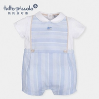 Tutto piccolo toto piccolo người Tây Ban Nha sơ sinh dệt áo mỏng phần bé trai - Áo liền quần bodysuit cotton cho bé