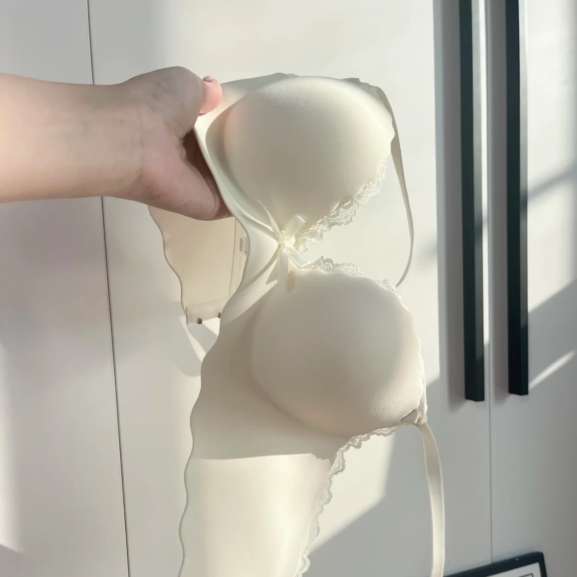 Бюстгальтер push-up из кружева без проводов, милый