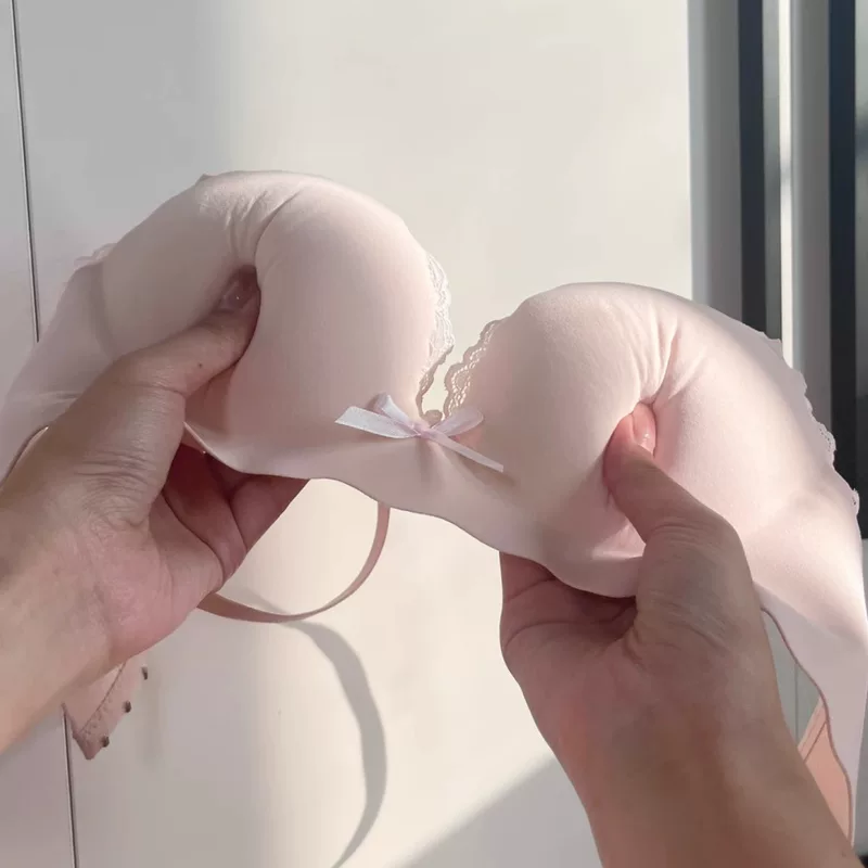 Бюстгальтер push-up из кружева без проводов, милый