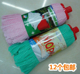 Yi Jiexi High Pole General Mop Head Water Spurs Nonwoven Head (Thread Mouth Color Cloth)