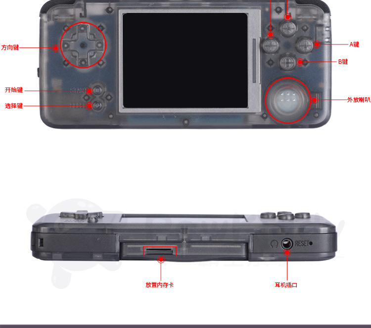 Bảng điều khiển trò chơi GBA NEOGEO hoài cổ cầm tay retro có thể sạc lại FC cầm tay trò chơi PSP trên đường phố - Bảng điều khiển trò chơi di động máy chơi điện tử 4 nút 620 game tích hợp