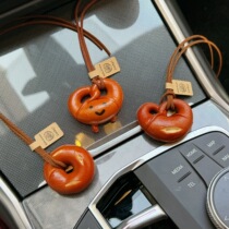 Alkaline water bread pendant handmade cute bag pendant car rearview mirror pendant car hanging bag decoration pendant