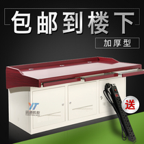Double-linked monitoring operating table three-linked four-linked scheduling platform security room corner customized control table wood surface security table