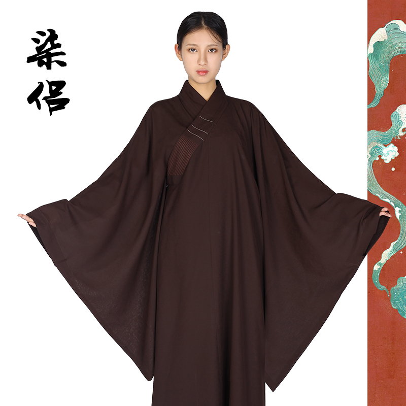 Shangyuan Seven lovers Taiwan Hemp Yarn Breathable Sea Turquois Clothing Three Color Optional Monk Uniform Men And Women's Same Law Will Sea Clear