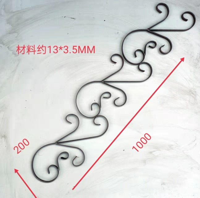 Cooked Iron Wrought Iron Art Flower Iron Gate Flower Guard Rail Flower Decoration Forged to Weld Iron Flower Thickened Iron Art Accessories-Taobao