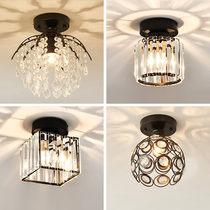 Nordic light luxury creative aisle balcony corridor entrance hall lamp crystal lamp modern simple foyer ceiling lamp