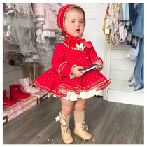 Childrens spring clothes New Years Spanish court style childrens clothing birthday one-year-old dress princess dress New Years dress