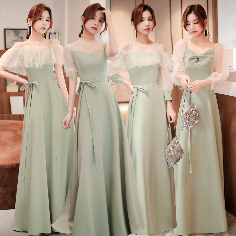Summer bridesmaid dress, advanced evening dress, skirt, high-quality style, fitted