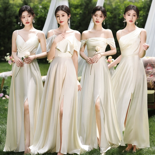 Платье подружки невесты, костюм, вечернее платье, цвета шампанского, подарок на день рождения