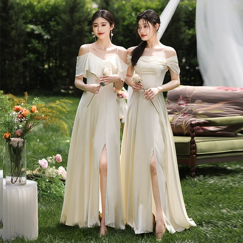 Платье подружки невесты, костюм, вечернее платье, цвета шампанского, подарок на день рождения