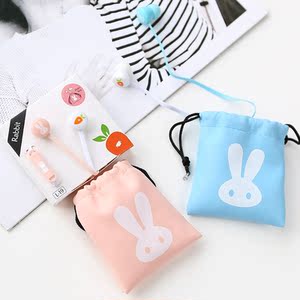 耳机 电脑 久戴不痛耳机入耳式通用女生 不伤耳