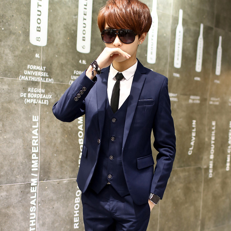 Teenage suits men's small suits suits boys speech host clothes 14-15-16-17 years old junior high school students