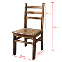 Iron pot stew big goose firewood chicken restaurant special chair solid wood bench commercial Home Wooden stool table and chair bench