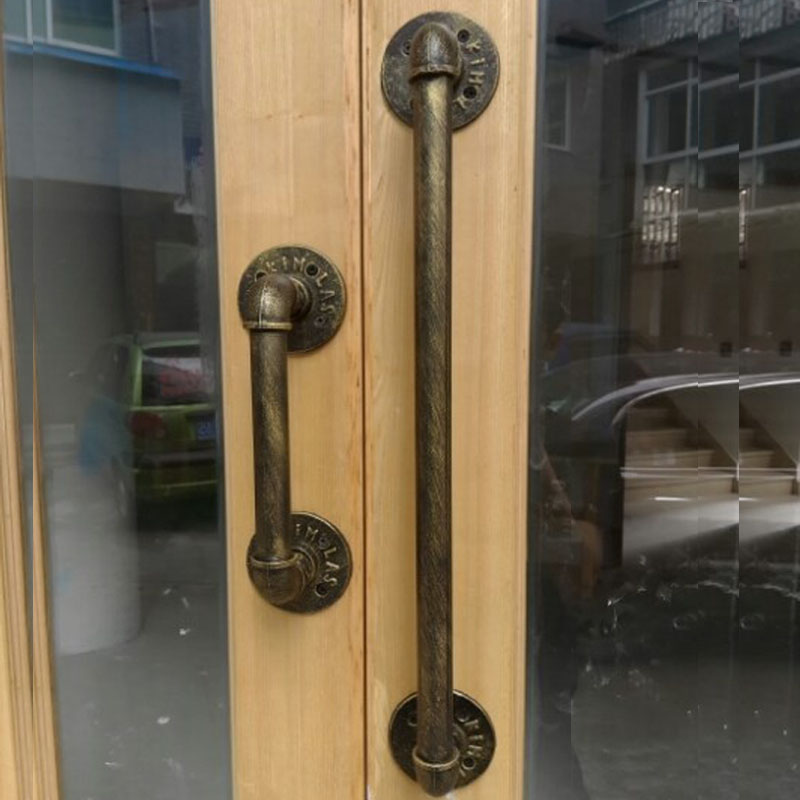 American Imitation Vintage Copper Barn Door Handle Iron Dining