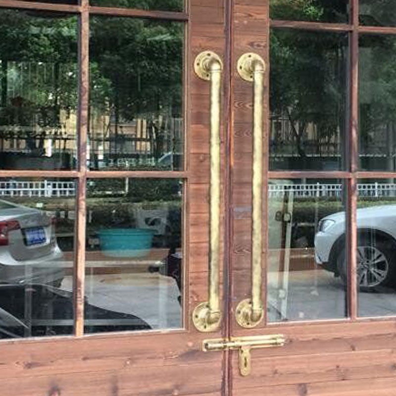 American Imitation Vintage Copper Barn Door Handle Iron Dining