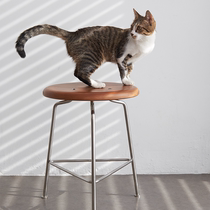 minimore) Ant Small Round Stool) Nordic Retro Modern Simple Household Dressing Stool Round Stool Solid Wood Side Table