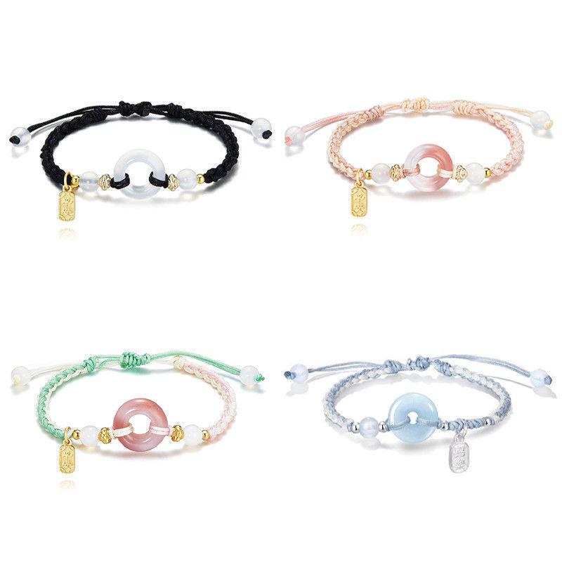 Alloy Bracelet [Pack of Four] Escape the Troubles Couple Bracelet with Lucky Charm and Safety Pendant, Sweet and Cute, Super Fairy-Like