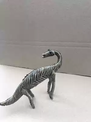 Straw animal Brown craft gift decoration dinosaur Changsha intangible cultural heritage traditional handicraft kindergarten manual work