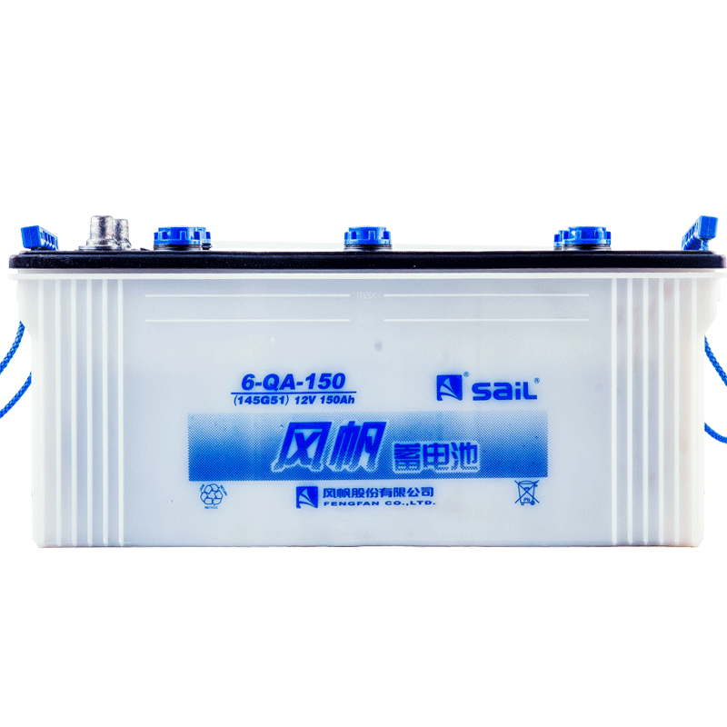 Sail battery 12v150AH is suitable for truck large passenger start-up equipment generator large car battery