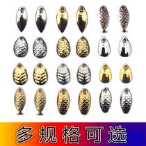 Thickened Water Drop Fish Scales Melon sequins Bulk Unhurt Line Sub microThings horse mouth white strip metal false bait small light