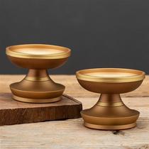 Candlestick candle home for Buddha ghee lamp seat pure copper ghee lamp candle table Buddha front for lamp a pair of Chinese lamp holders