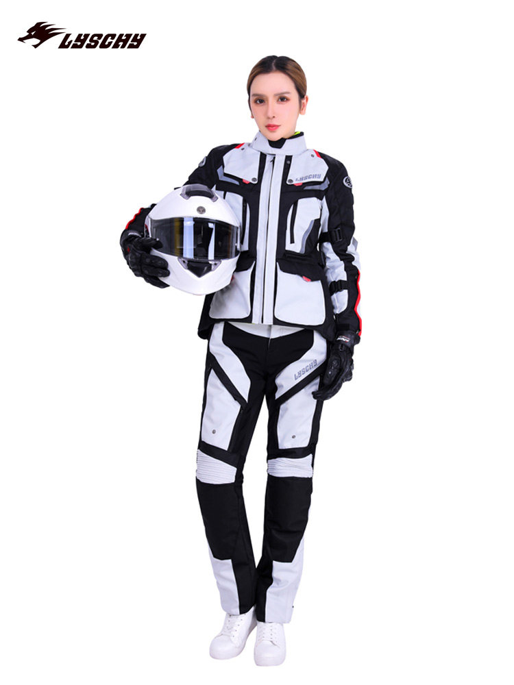 LYSCHY thunder wing female motorcycle riding suit suit four seasons waterproof warm motorcycle travel rally motorcycle rider jacket
